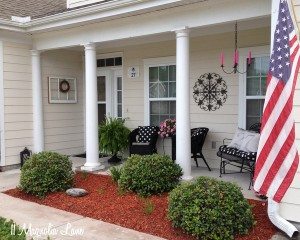 Our New Home–Front Porch with Pink & Polka Dots