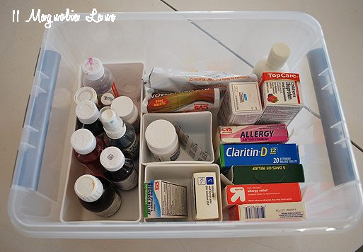 a place for everything} organizing your medicine cabinet & first aid  supplies - Old Salt Farm