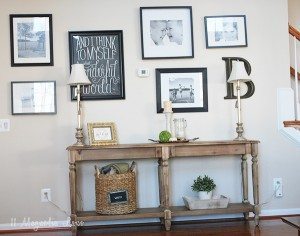 New Hallway Gallery Wall & Console Table