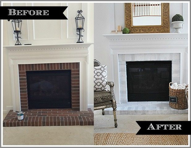 How-to paint your brick fireplace surround | 11 Magnolia Lane