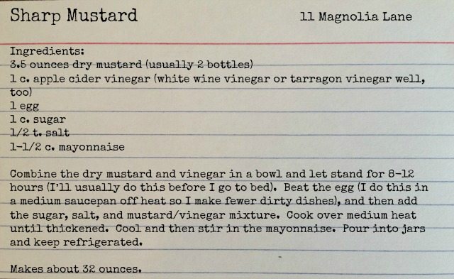 Homemade Mustard Recipe | 11 Magnolia Lane