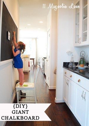 How To Build A {DIY} Giant \ Huge \ Wall Chalkboard