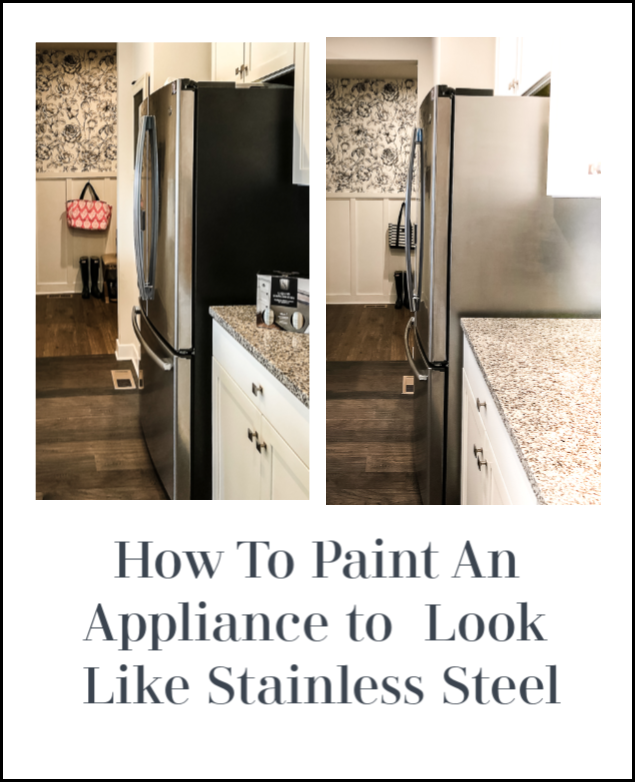 How to paint an appliance to look like stainless steel