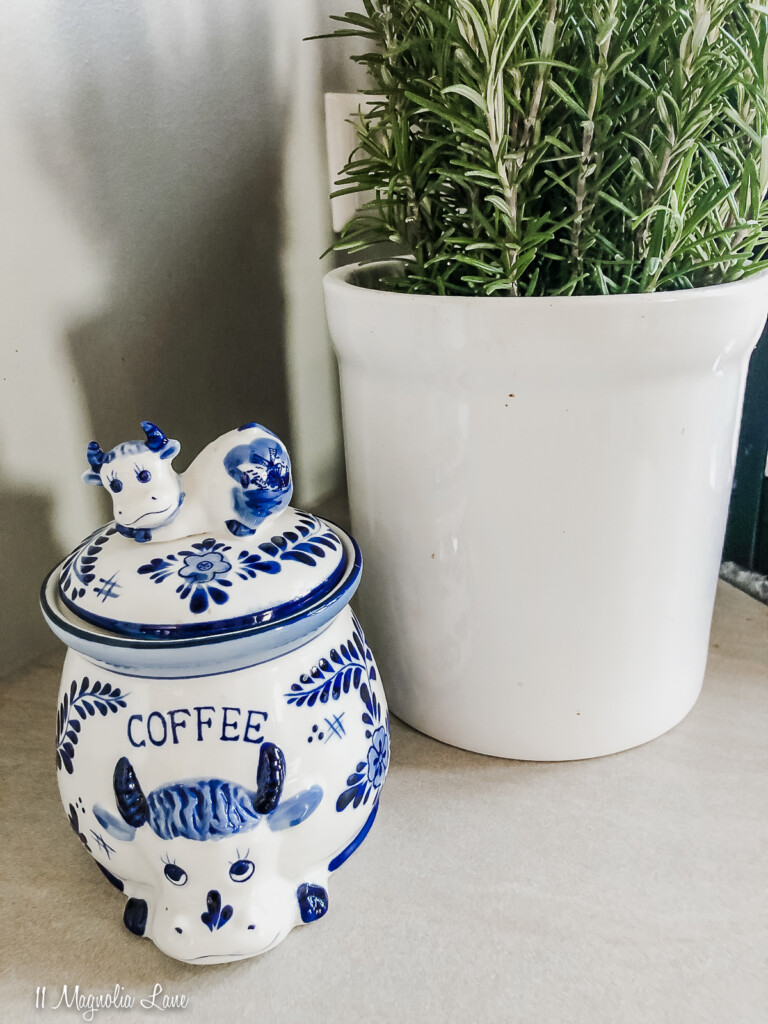 A cute little Delft pitcher for me -- What did you pick up at the thrift  store lately?